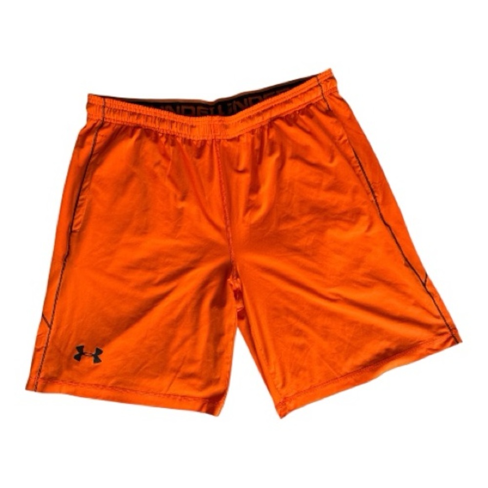 Under Armour Men's Bright Orange Athletic Shorts